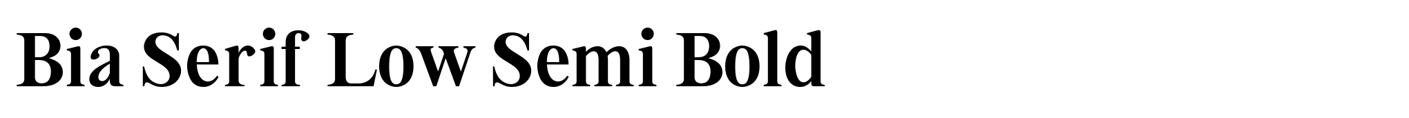 Bia Serif Low Semi Bold image